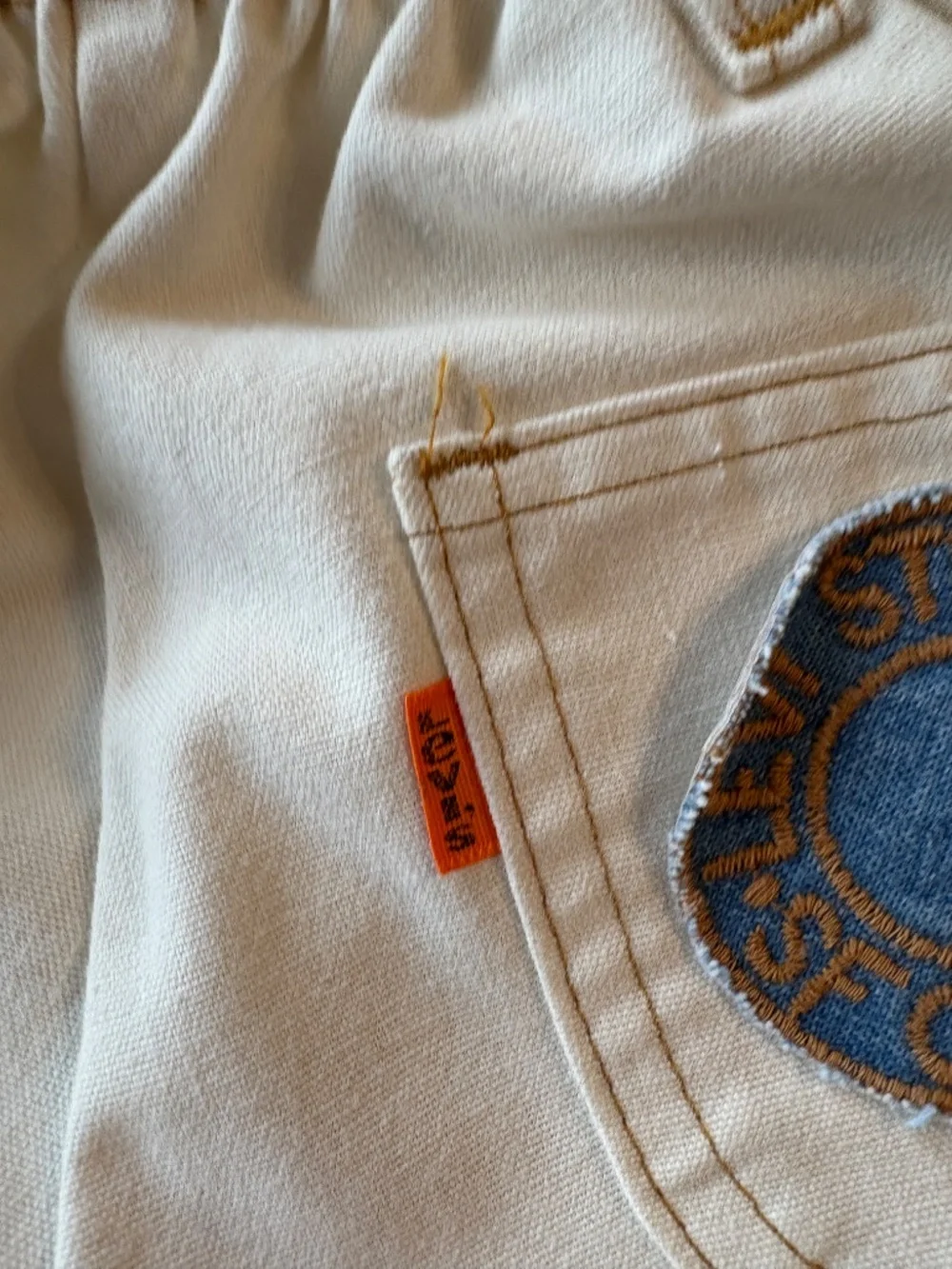 Vintage Levi's 3T Orange Tab Bell Bottom Set USA Western Vest Rare Bell Bottoms